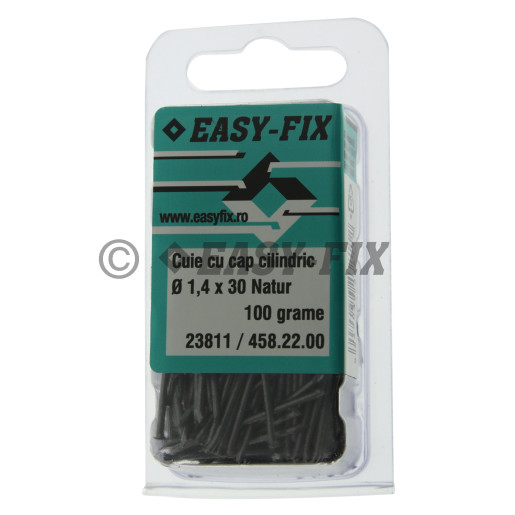 Cui cu cap cilindric 1,4x30 mm - Natur