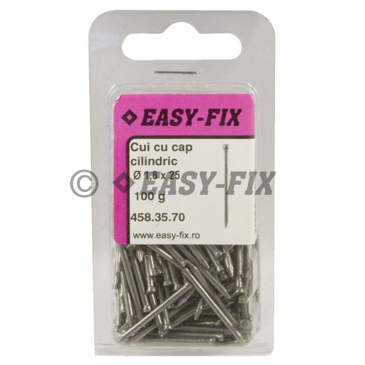 Cui cu cap cilindric 1,8x25 mm - Natur