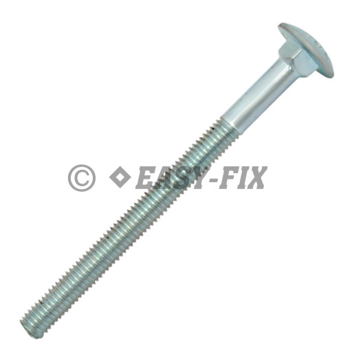 Şurub cap bombat torbant DIN 603-4.8 - M10x120 ZA