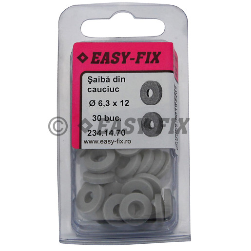 Şaibă cauciuc EPDM tip O - 6,3 x12x3,2 - Gri