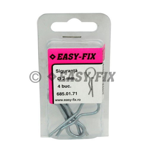 Siguranţă cu arc pt axe DIN 11024 A - Ø 2mm - ZA