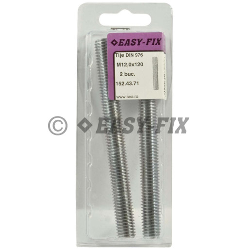 Tije complet filetate DIN 976 - M12x120mm  ZA