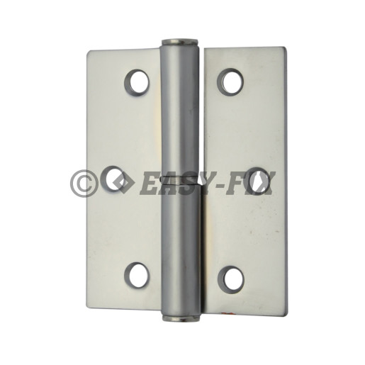 Balama semiîngropată  76x62mm - stânga - Nichel mat (2 buc.)