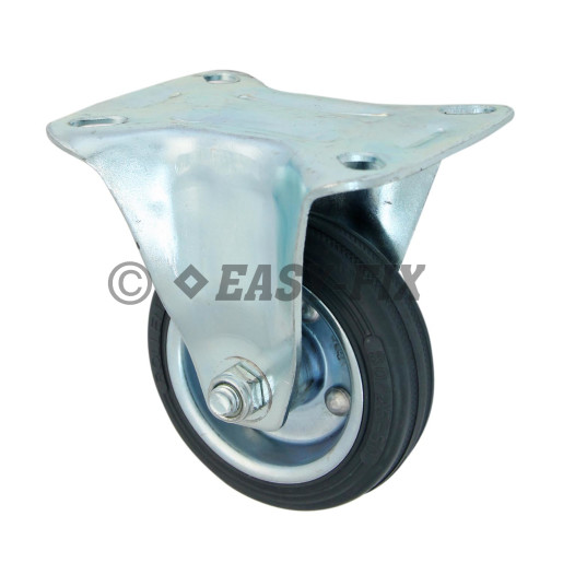 B-Roată cu placă fixă Ø 80x24 H=108 - 60kg OL+Cauciuc