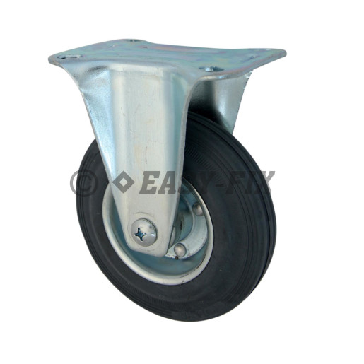 B-Roată cu placă fixă Ø125x36 H=155 -140kg OL+Cauciuc