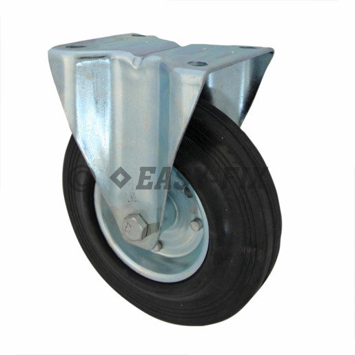 C-Roată cu placă fixă Ø200x46 H=235 -180kg OL+Cauciuc