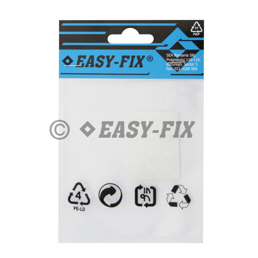Coltar autoadeziv protectie mobila 30x30mm - Transparent