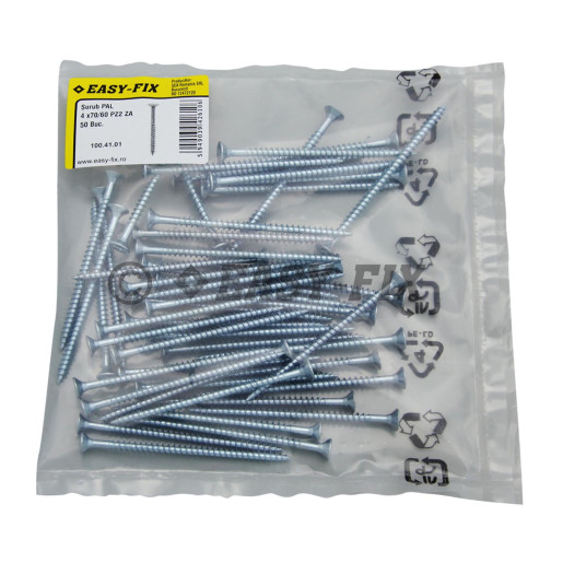 Şurub pt PAL şi lemn cap înecat 4,0x70/60 ZA PZ2 (50 buc)