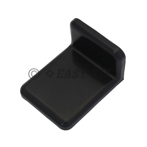 Capac pt colţar suspendare mobilier tip L - Negru