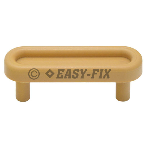 Alunecător plastic L=35 (20)mm - 2 picioruşe Bej (100 buc)