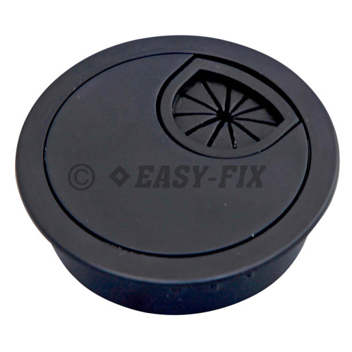 Trecere pentru cabluri Ø 60 mm H=20mm - Negră