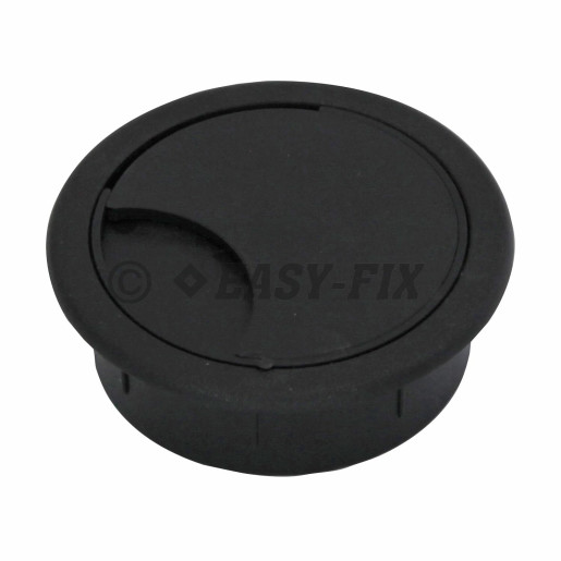 Trecere pentru cabluri Ø 60 mm din ABS - Negru