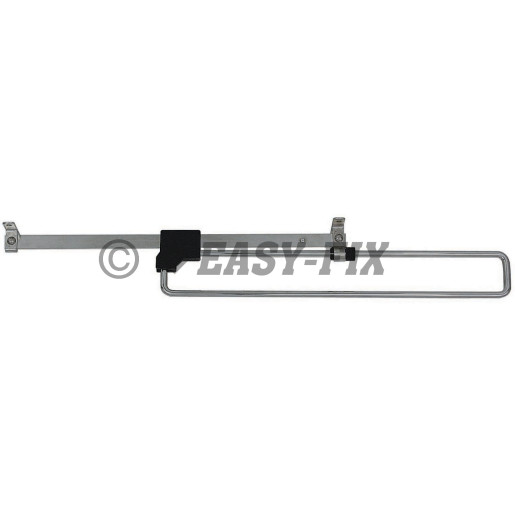 Suport pentru umeraşe L 450 mm - Negru /Cromat