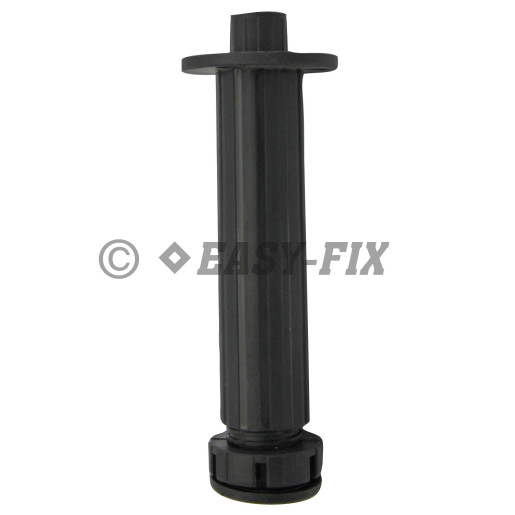 Picior reglaj mic pt mobila Ø28x130mm - Negru