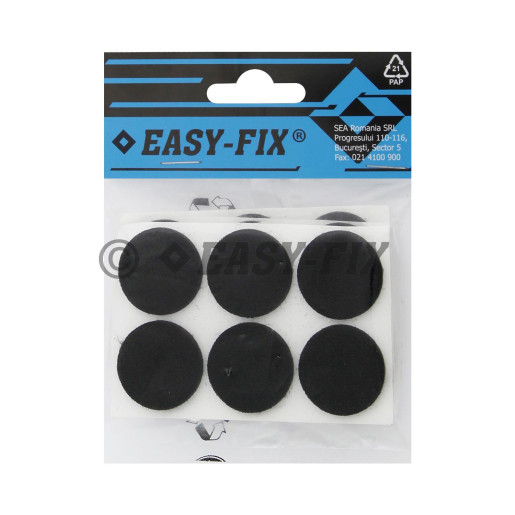 Cursor autoadeziv din pâslă Ø 25 x 3 mm - Negru