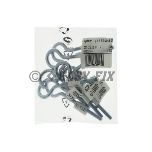 Agăţător cu filet metric tip C - M 6x100x18 ZA (4 buc)