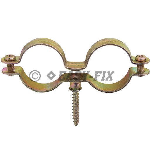 Colier dublu oţel Ø 28 mm - bandă 11x1,0mm ZG (50 buc)