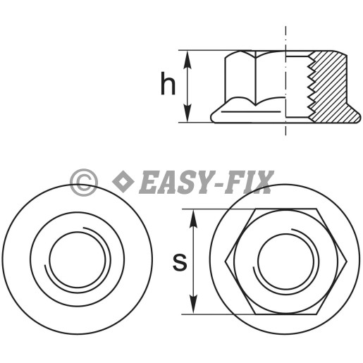 Piuliţă cu flanşă pas fin DIN 6923-10 - M16x1,50 Neagră (25 buc)