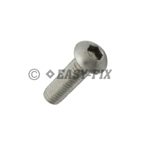 Surub cap rotund imbus  ISO 7380 M 6x 50 Inox A2 SW 4 (100 buc)