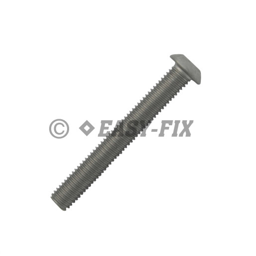 Şurub cap rotund imbus  ISO 7380 M10x100 Inox A2 SW 6 (50 buc)