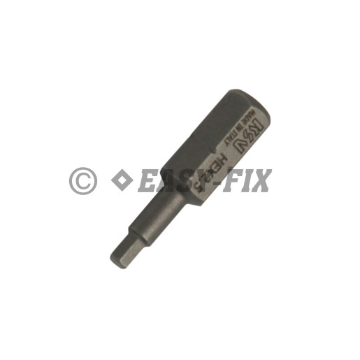 Cap BIT KSV 25mm Hexagon 2,5mm
