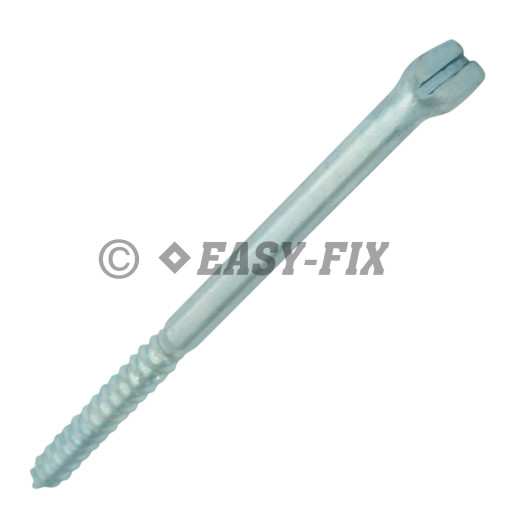 Agăţător cu filet pt lemn tip L crestat tip A Ø 5,7x 95mm - ZA (50 buc)
