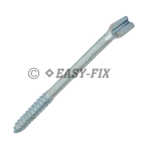 Agăţător cu filet pt lemn tip L crestat tip B Ø 7x120mm - ZA (50 buc)