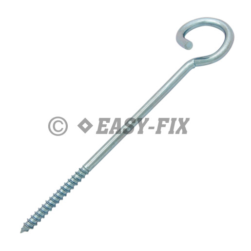 Cârlig răsucit cu filet pt lemn B Ø 26 - Ø12x180mm - ZA (25 buc)