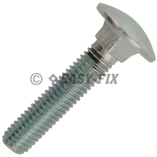 Şurub cap bombat torbant DIN 603-8.8 - M 6x 20 ZA (20 buc)