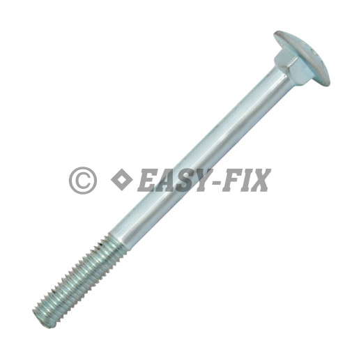 Şurub cap bombat torbant DIN 603-8.8 - M 8x 90/35 ZA