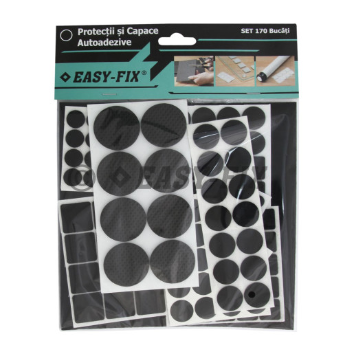 Set Protecţii şi capace autoadezive - Negre