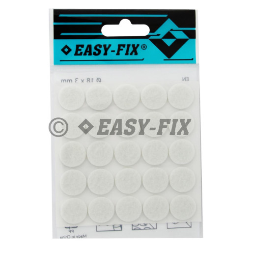Protecţie pâslă  Ø 18x3mm Albă