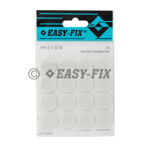 Protecţie pâslă  Ø 22x3mm Albă