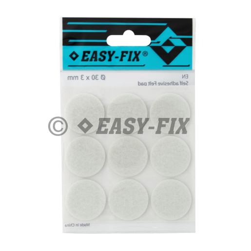 Protecţie pâslă  Ø 30x3mm Albă