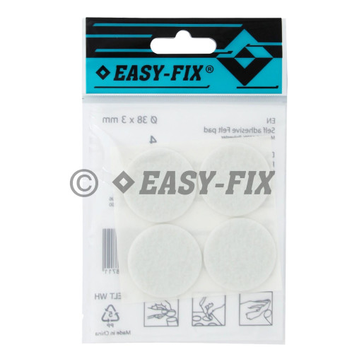 Protecţie pâslă  Ø 38x3mm Albă