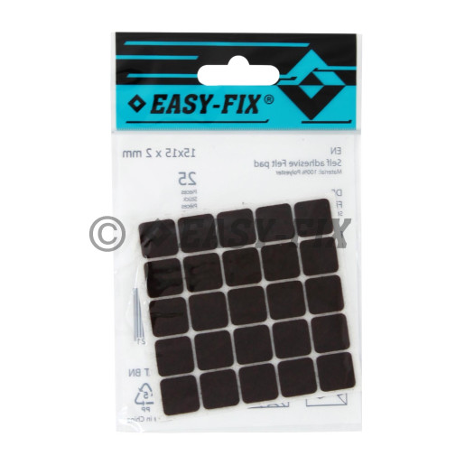 Protecţie pâslă  15x15x2mm Maro