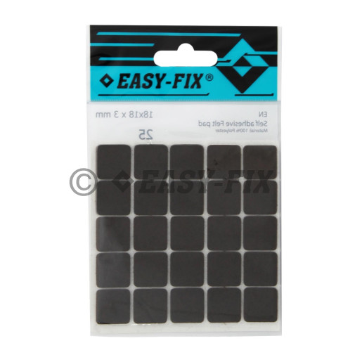 Protecţie pâslă  18x18x3mm Maro
