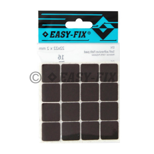 Protecţie pâslă  22x22x2mm Maro