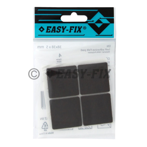 Protecţie pâslă  38x38x5mm Maro