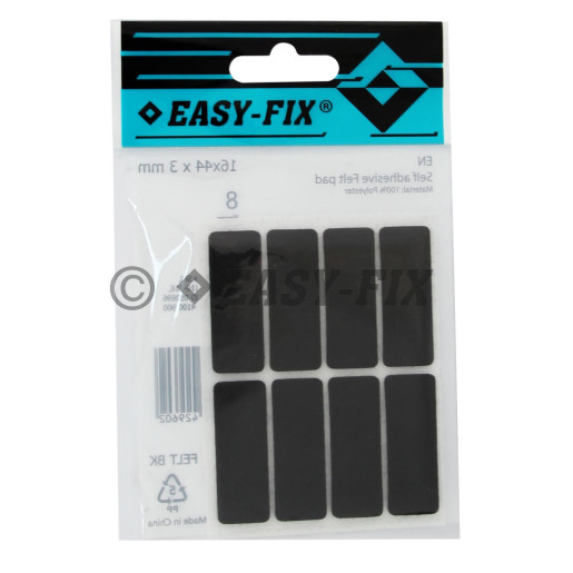 Protecţie pâslă  16x44x3mm Neagră
