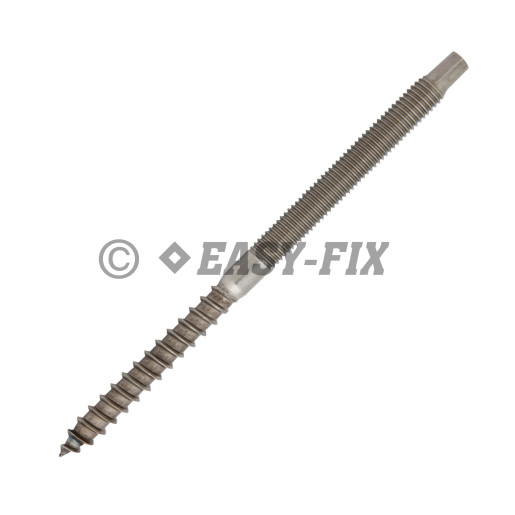 Prezon lemn-metal M10x 160 SW 7, L 60/ M 70mm - Inox A2 (50 buc)