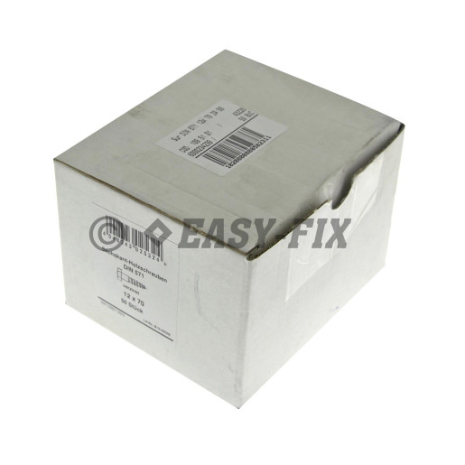 Şurub pt lemn cap hexagonal DIN 571 - 12,0x 70/55 ZA (50 buc)