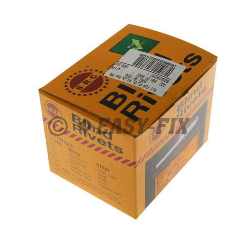 Nituri POP standard Al/Oţel -Ø 3,2x 8 mm RAL 9002-Alb Gri (1.000 buc)