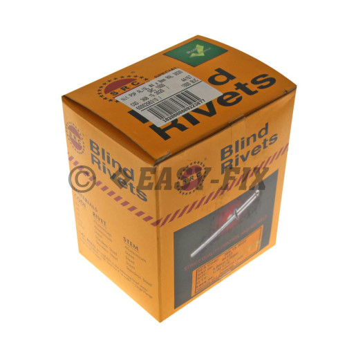 Nituri POP standard Al/Oţel -Ø 4,0x 8 mm RAL 3020-Roşu (1.000 buc)