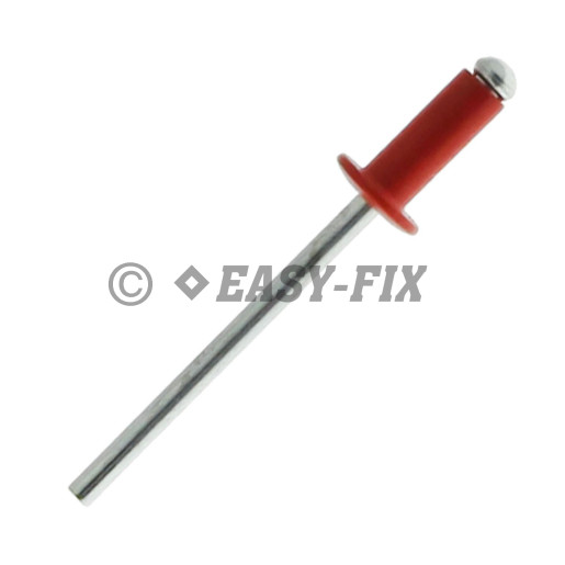 Nituri POP standard Al/Oţel --Ø 4,0x10 mm RAL 3020-Roşu (1.000 buc)