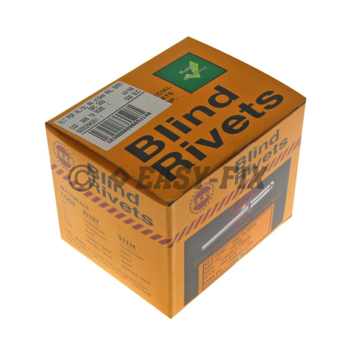 Nituri POP standard Al/Oţel -Ø 4,0x16 mm RAL 9005-Negru (500 buc)