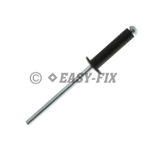 Nituri POP standard Al/Oţel -Ø 4,0x16 mm RAL 9005-Negru (500 buc)