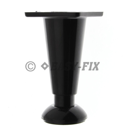 Picior plastic reglabil H= 80mm Negru