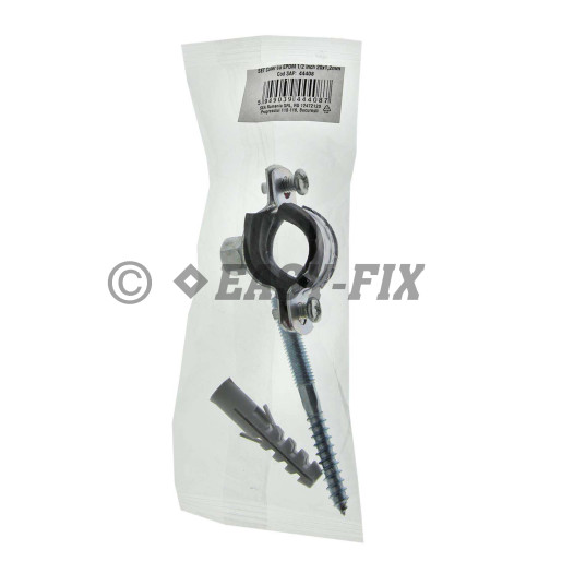 SET Colier pt tevi cu EPDM   1/2 inch -banda 20x1,2 mm