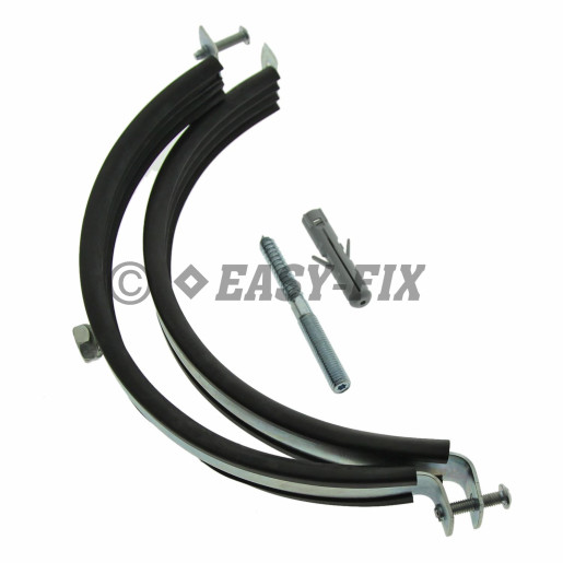SET Colier pt tevi cu EPDM  8 inch -banda 25x2,0 mm